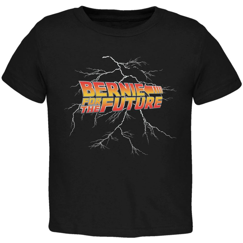 Election 2016 Sanders Bernie For the Future Black Toddler T-Shirt Toddler T-Shirts Old Glory 2T Black