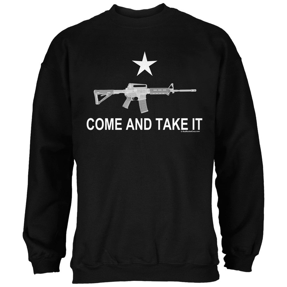 AR-15 Come and Take It Black Adult Sweatshirt Men's Sweatshirts Old Glory 2XL Black