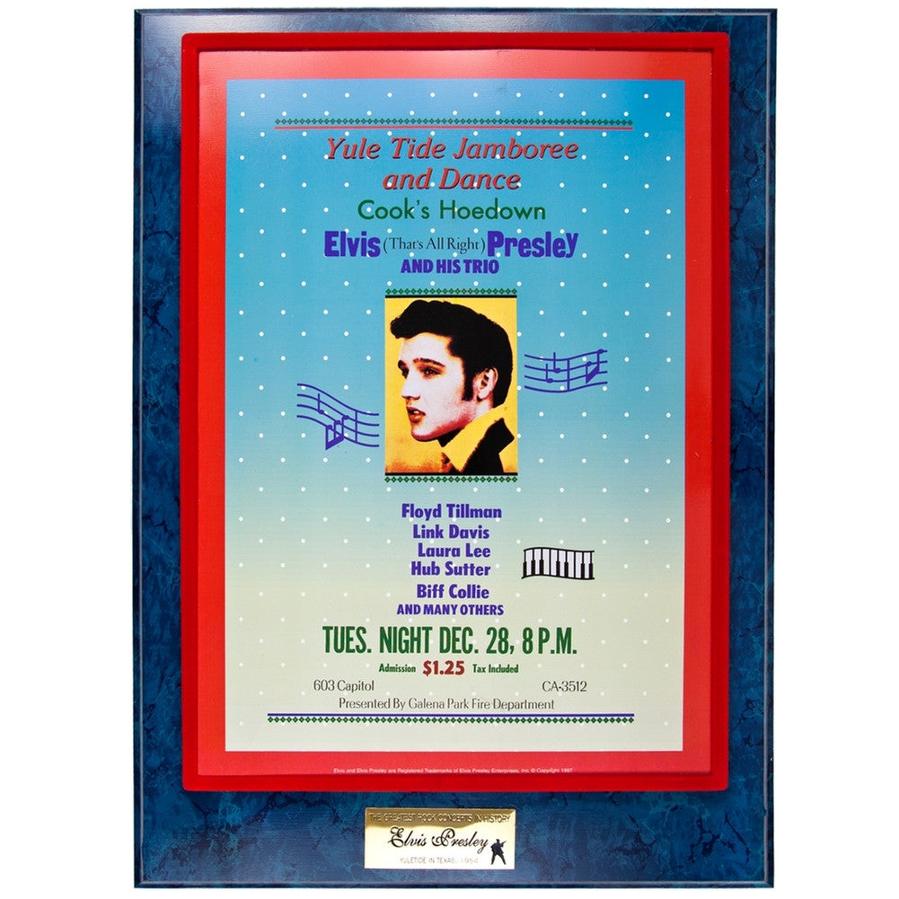 Elvis Presley - Jamboree - Plaque Plaques Old Glory OS Colorless