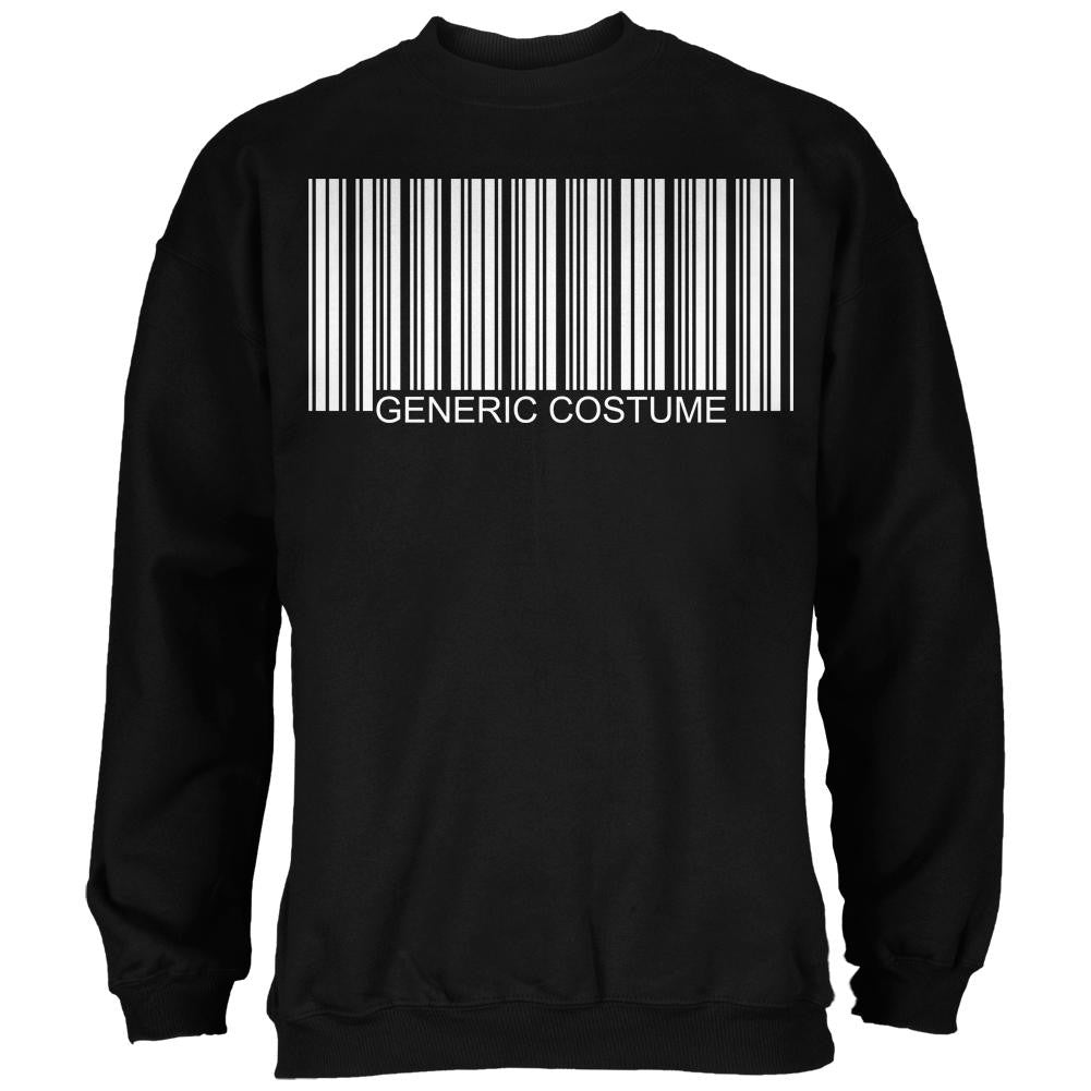 Halloween Generic Barcode Costume Black Adult Sweatshirt Men's Sweatshirts Old Glory 2XL Black