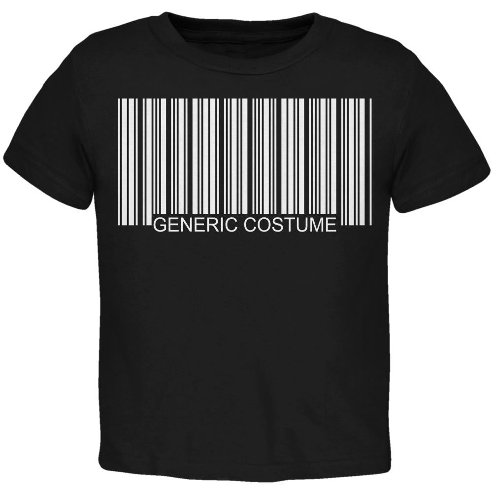 Halloween Generic Barcode Costume Black Toddler T-Shirt Toddler T-Shirts Old Glory 2T Black