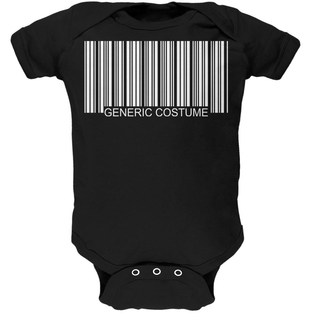 Halloween Generic Barcode Costume Black Soft Baby One Piece Baby One Piece Old Glory 0-3M Black