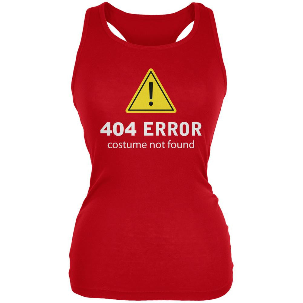 Halloween 404 Costume Not Found Red Juniors Soft Tank Top Juniors Tank Tops Old Glory 2XL Red