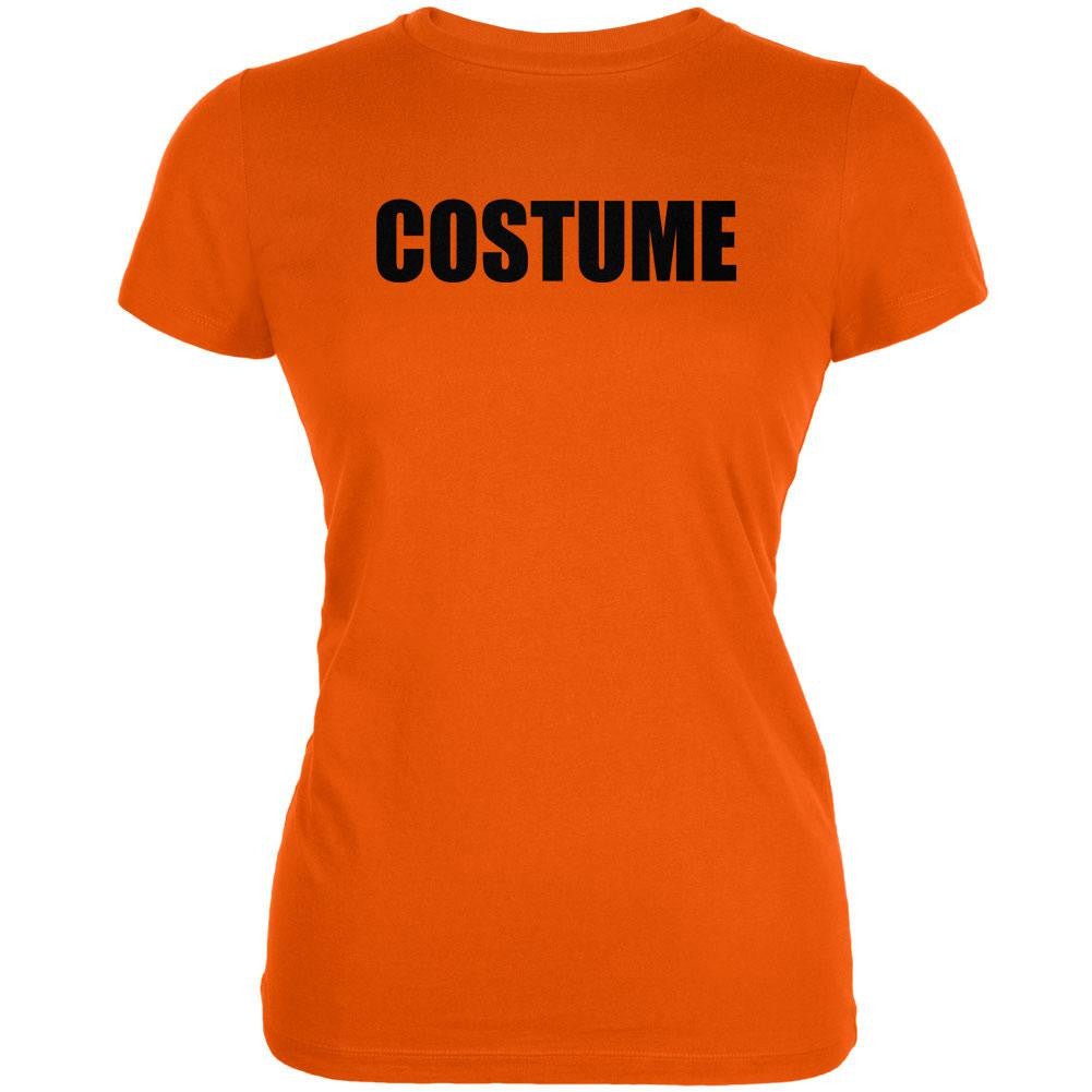 Halloween Costume Costume Orange Juniors Soft T-Shirt Juniors T-Shirts Old Glory 2XL Orange