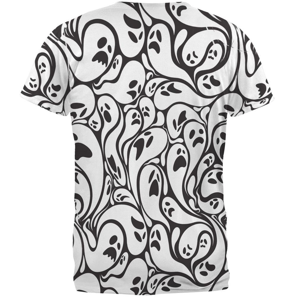 Halloween Ghosts & Ghouls All Over Adult T-Shirt Men's T-Shirts Old Glory