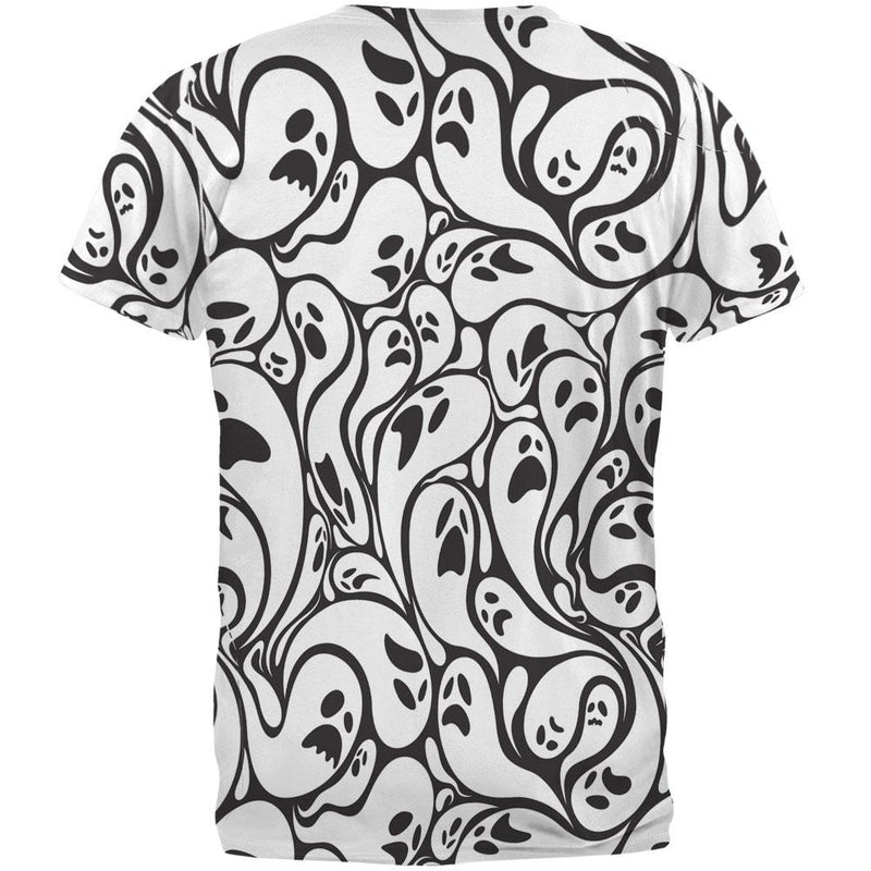 Halloween Ghosts & Ghouls All Over Adult T-Shirt Men's T-Shirts Old Glory