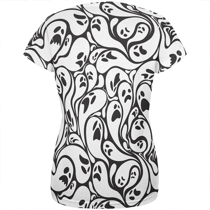 Halloween Ghosts & Ghouls All Over Womens T-Shirt Women's T-Shirts Old Glory