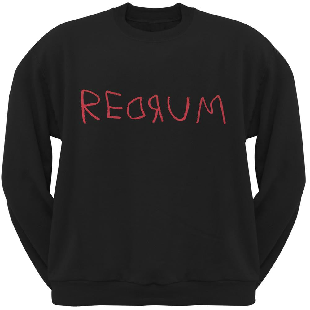 Halloween Horror Redrum Black Adult Sweatshirt Men's Sweatshirts Old Glory 2XL Black