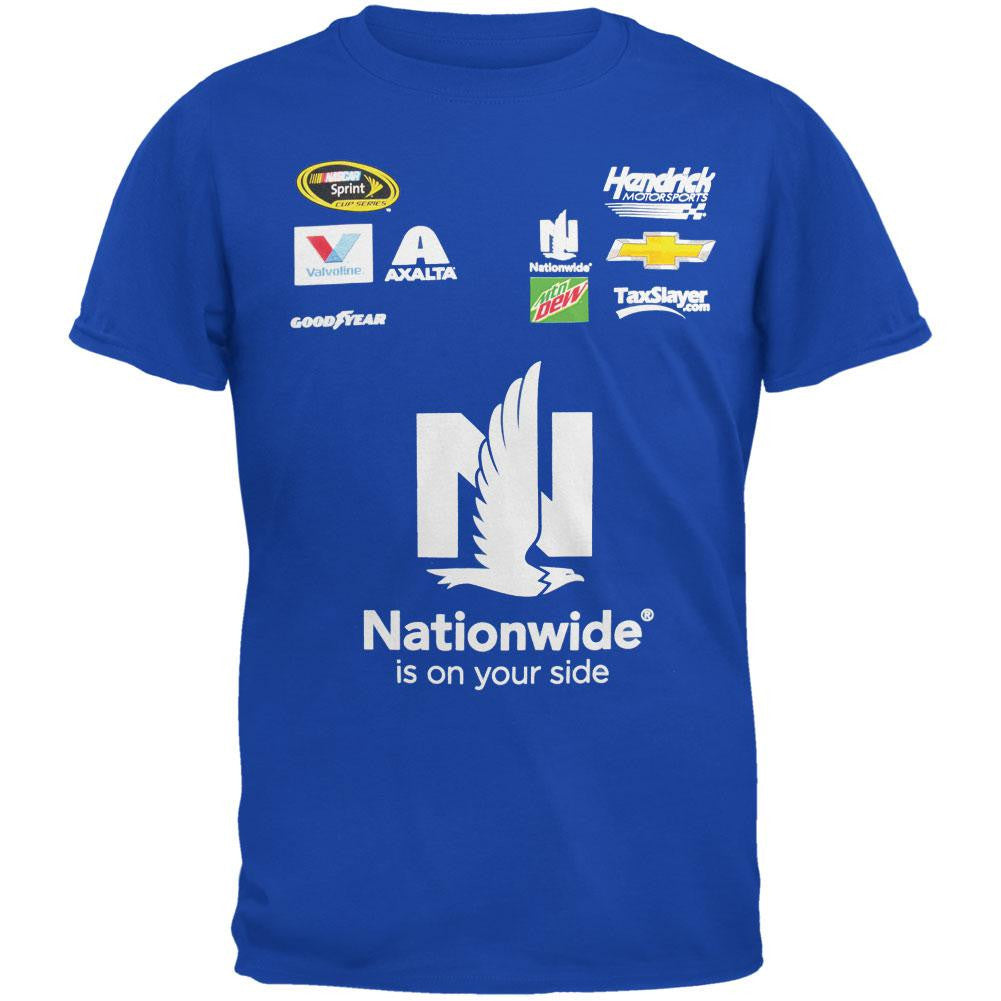 Dale Earnhardt Jr. - 88 Uniform Costume Adult T-Shirt Men's T-Shirts Dale Earnhardt Jr LG Blue