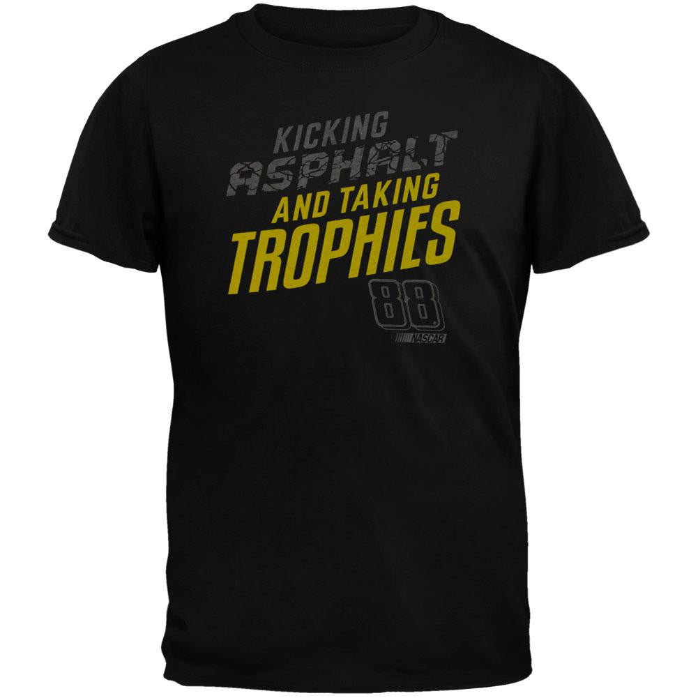 Dale Earnhardt Jr. - 88 Kicking Asphalt Youth T-Shirt Youth T-Shirts Dale Earnhardt Jr YSX Black