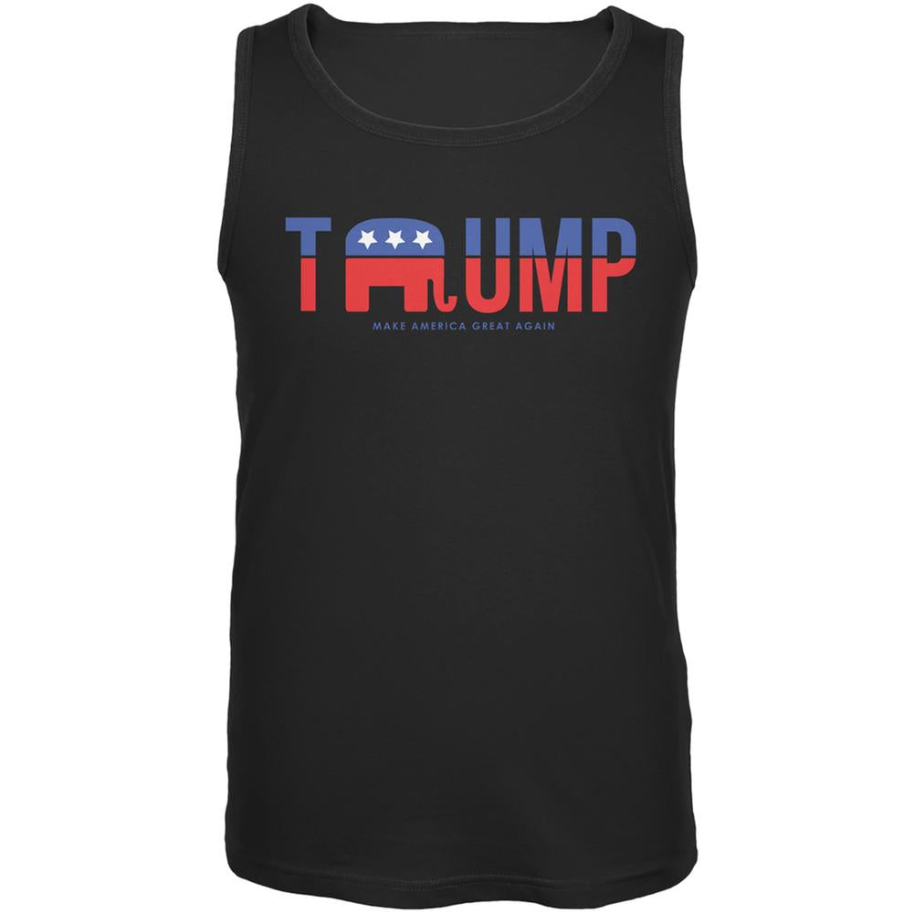 Election 2020 Trump Make America Great Again Black Adult Tank Top Men's Tank Tops Old Glory SM Black