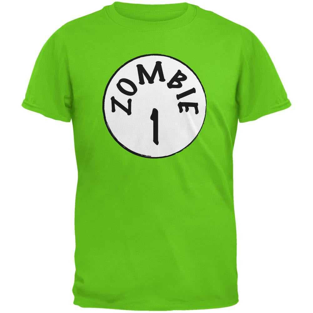Halloween Zombie 1 One Costume Electric Green Youth T-Shirt Youth T-Shirts Old Glory LG Green