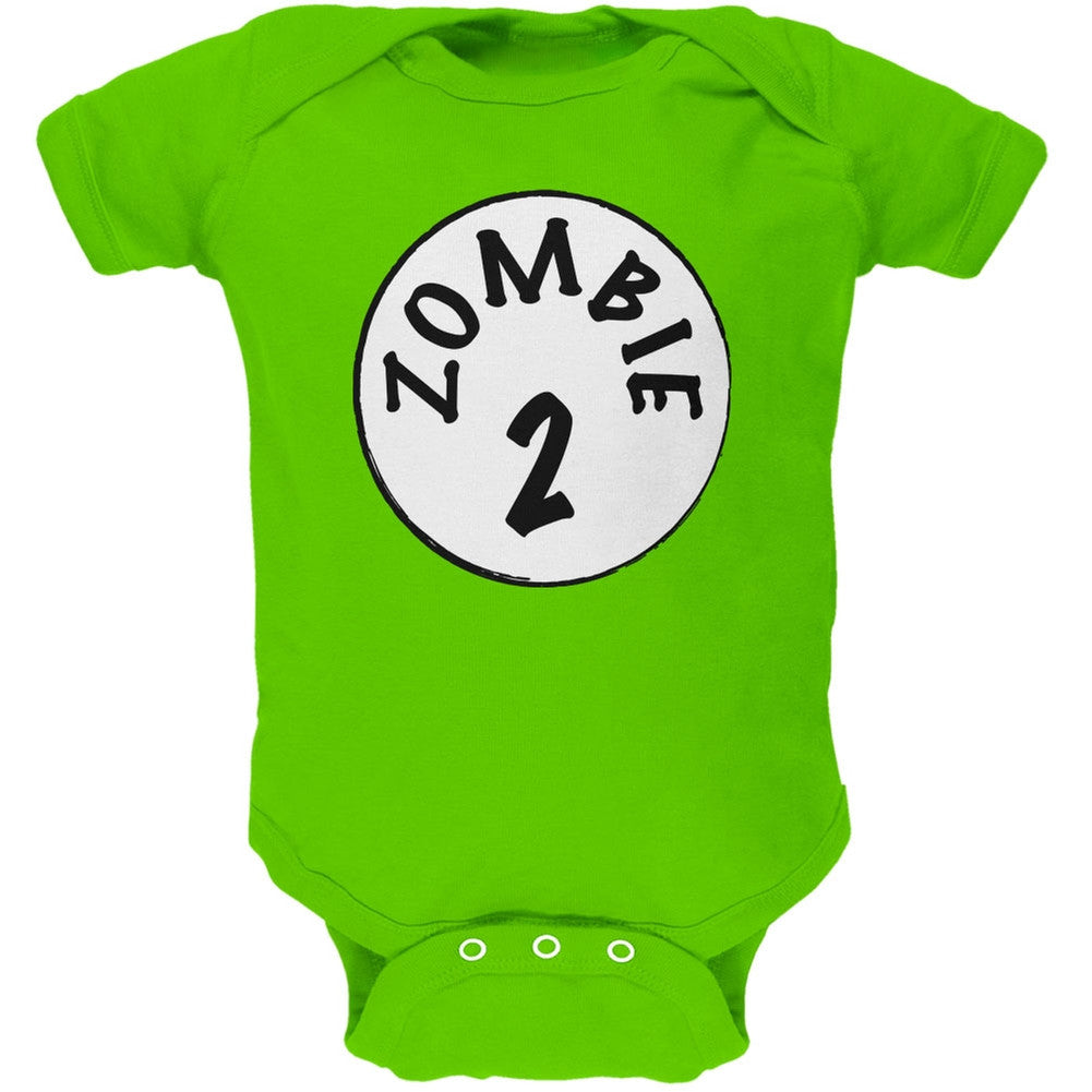 Halloween Zombie 2 Two Costume Apple Green Soft Baby One Piece Baby One Piece Old Glory 0-3M Green
