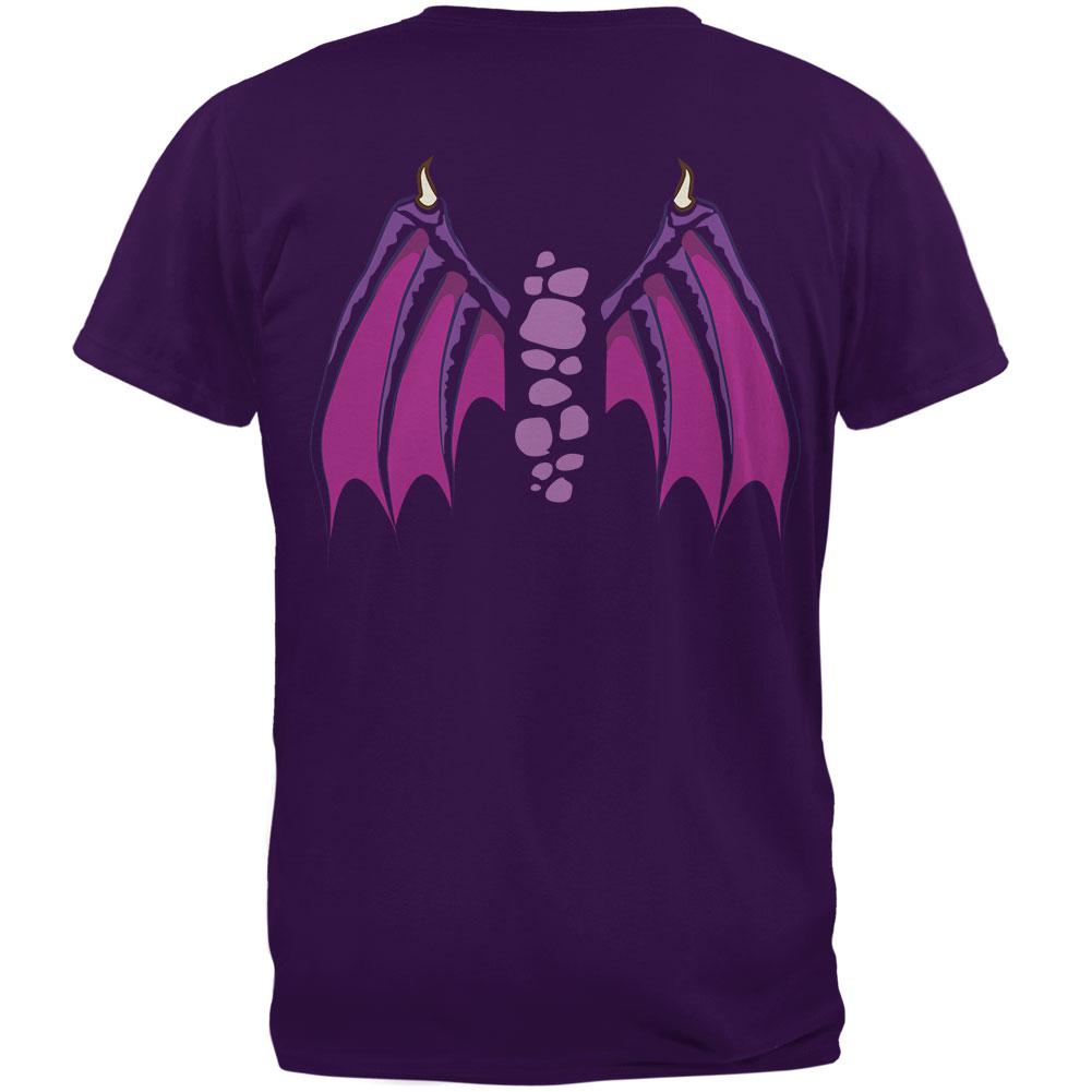 Halloween Flying Purple People Eater Purple Adult T-Shirt Men's T-Shirts Old Glory