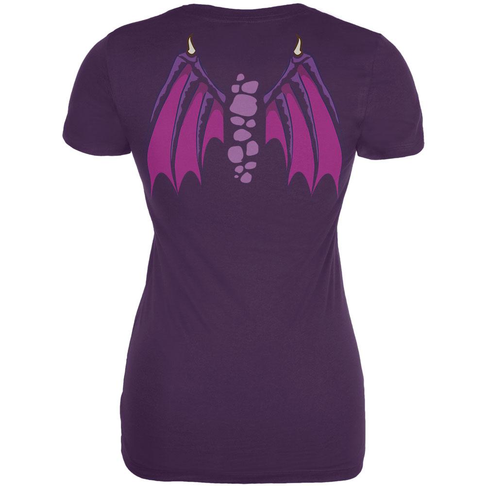 Halloween Flying Purple People Eater Purple Juniors Soft T-Shirt Juniors T-Shirts Old Glory
