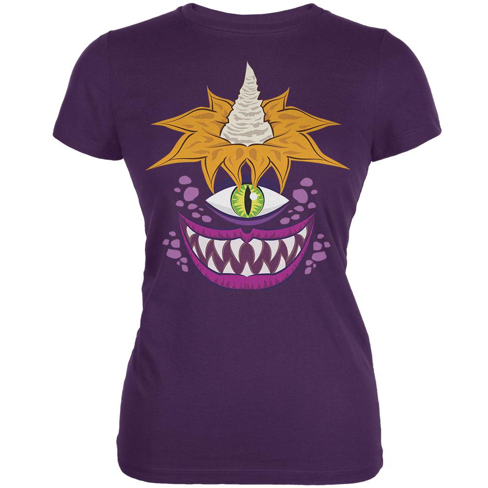 Halloween Flying Purple People Eater Purple Juniors Soft T-Shirt Juniors T-Shirts Old Glory 2XL Purple