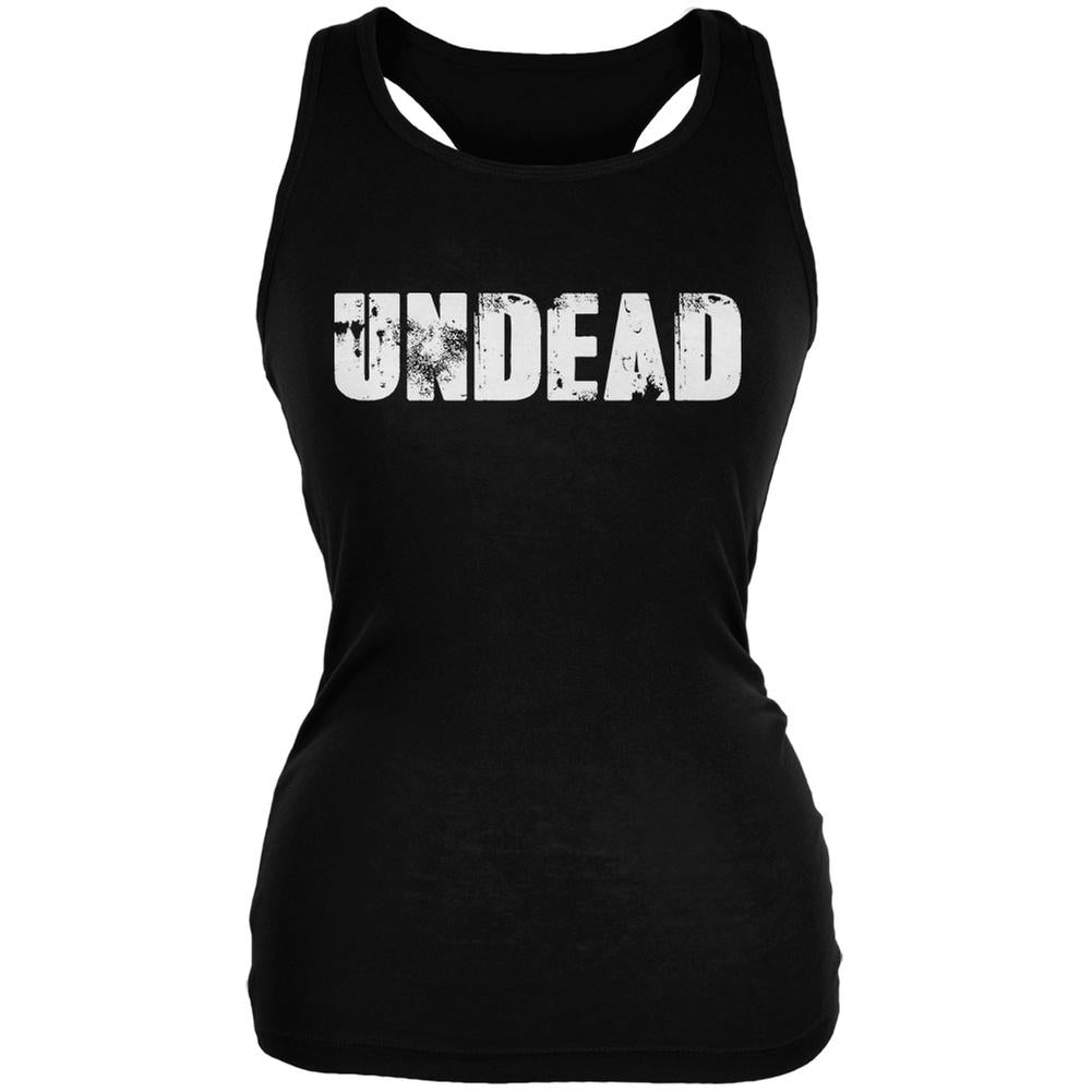 Halloween Undead Black Juniors Soft Tank Top Juniors Tank Tops Old Glory 2XL Black