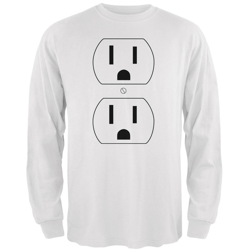 Halloween Outlet Costume White Adult Long Sleeve T-Shirt Men's Long Sleeves Old Glory
