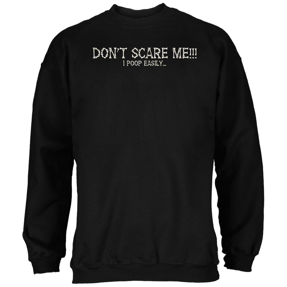 Halloween Scare Poop Easily Black Adult Sweatshirt Men's Sweatshirts Old Glory 2XL Black