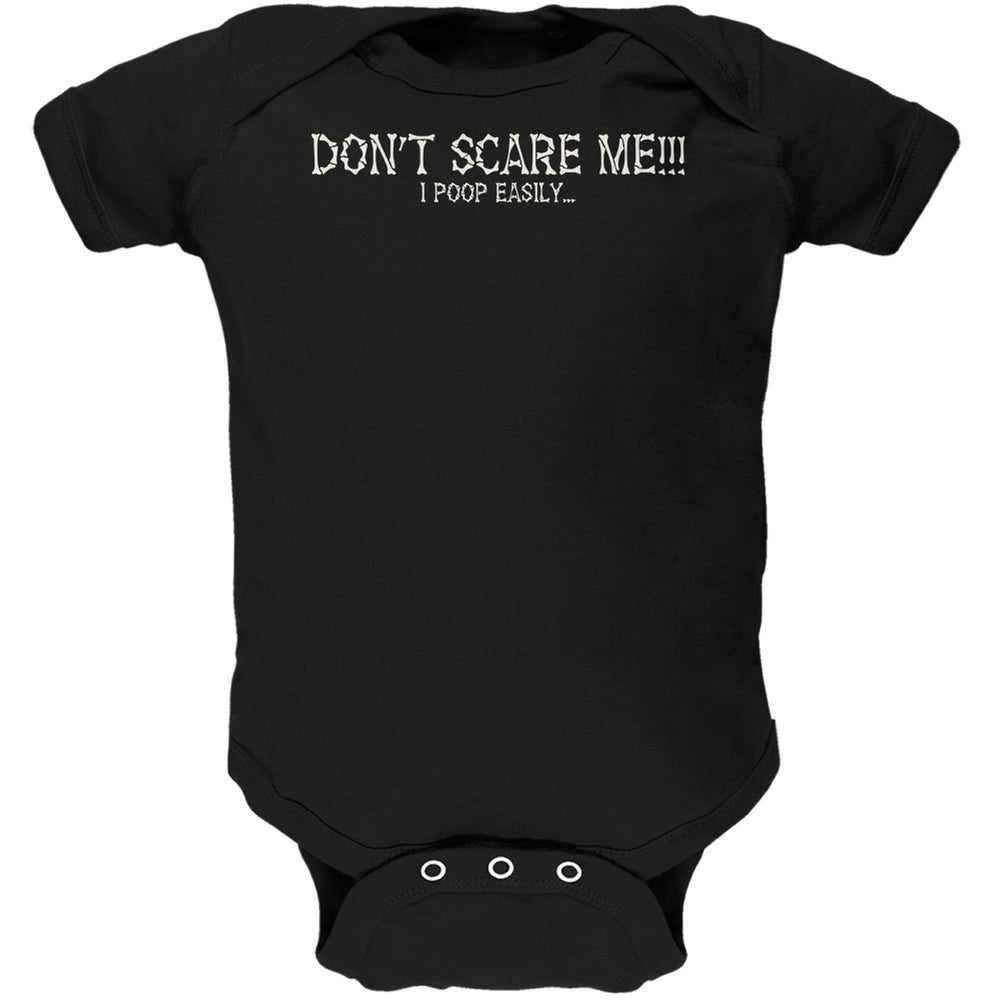 Halloween Scare Poop Easily Black Soft Baby One Piece Baby One Piece Old Glory 0-3M Black