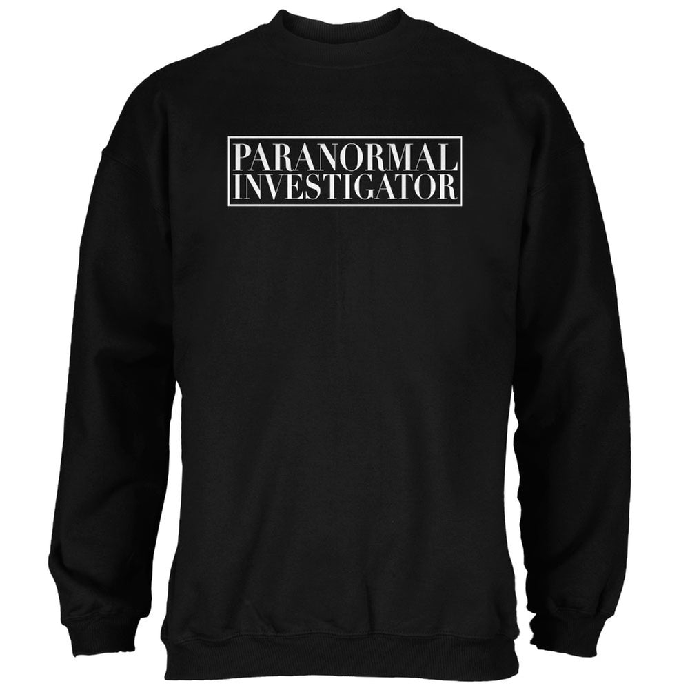 Halloween Paranormal Investigator Black Adult Sweatshirt Men's Sweatshirts Old Glory 2XL Black