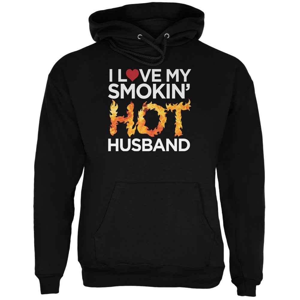 Valentine's Day Smokin Hot Husband Black Adult Hoodie Men's Hoodies Old Glory