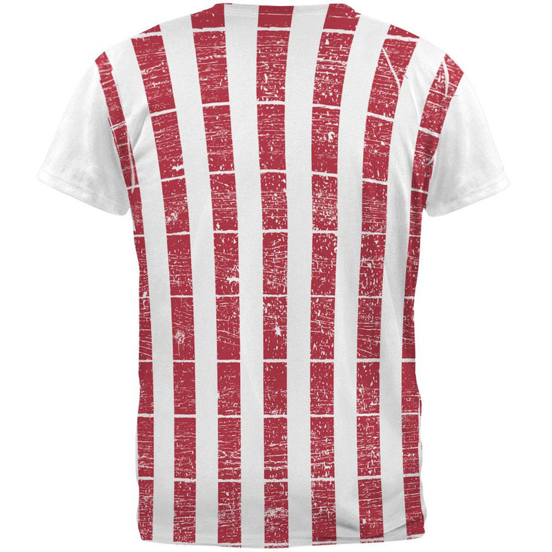 American Metis Flag Distressed All Over Adult T-Shirt Men's T-Shirts Old Glory