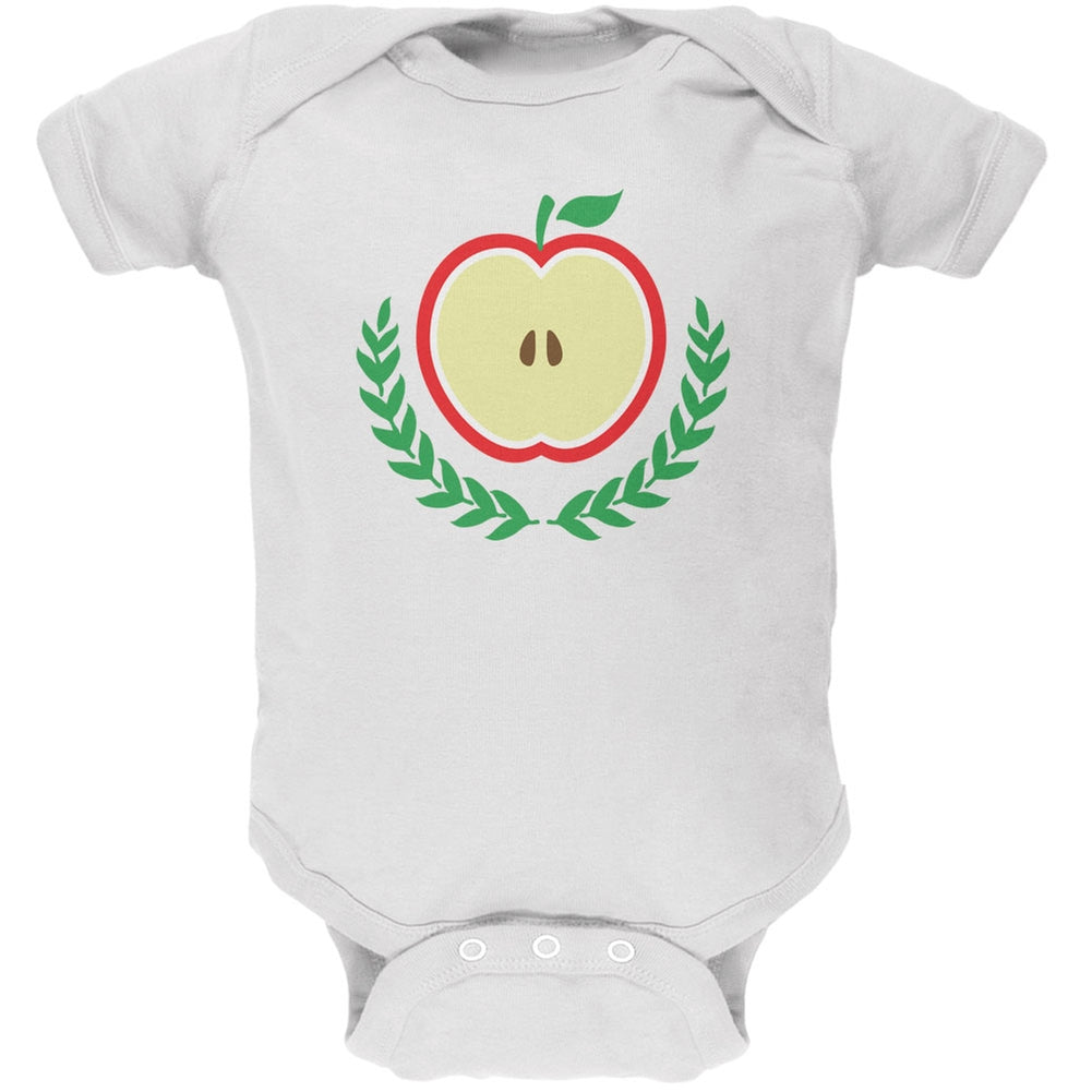 Baby Shower Theme Apple of My Eye White Soft Baby One Piece Baby One Piece Old Glory 0-3M White