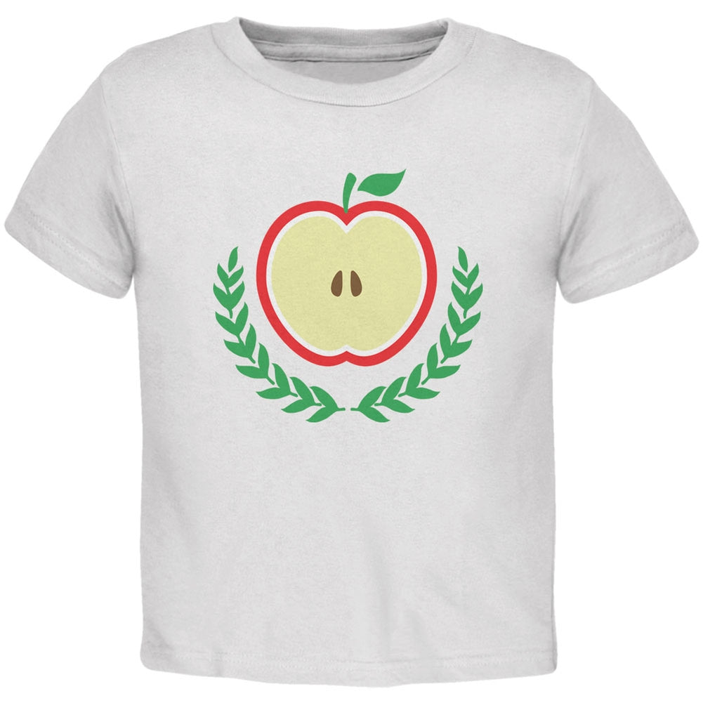 Baby Shower Theme Apple of My Eye White Toddler T-Shirt Toddler T-Shirts Old Glory 2T White
