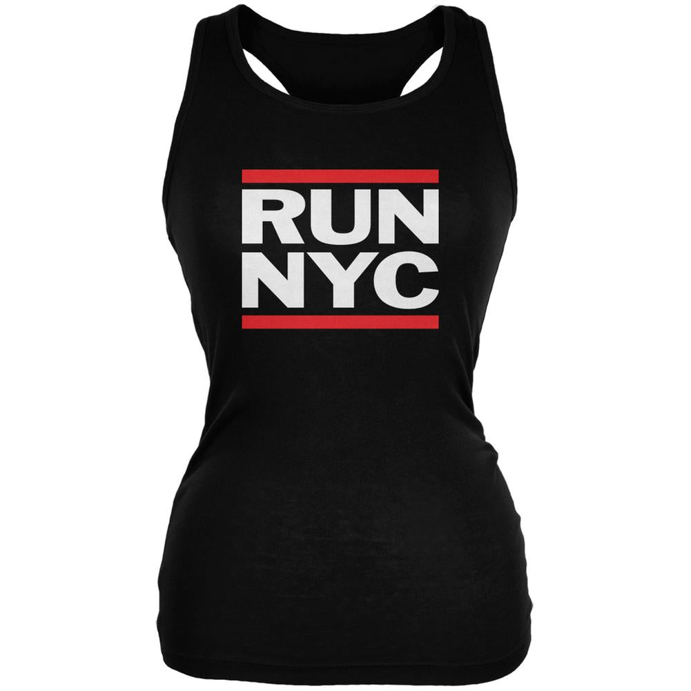 RUN NYC Black Juniors Soft Tank Top Juniors Tank Tops Old Glory 2XL Black