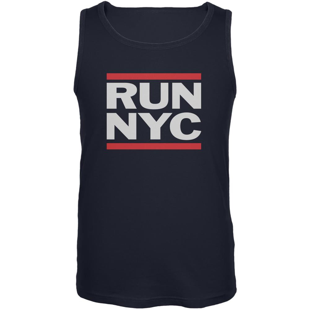 RUN NYC Navy Adult Tank Top Men's Tank Tops Old Glory 2XL Blue