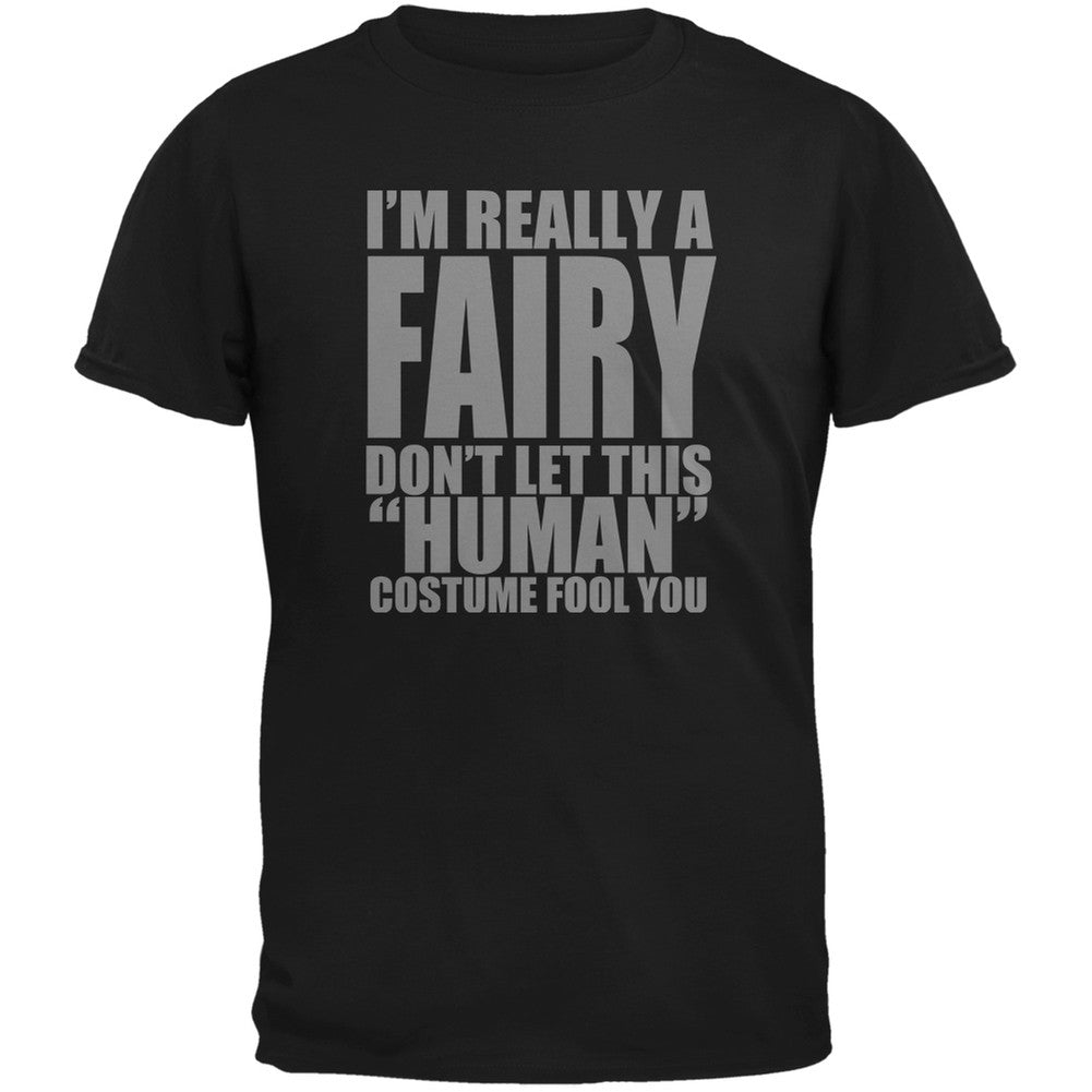 Halloween Human Fairy Costume Black Youth T-Shirt Youth T-Shirts Old Glory LG Black