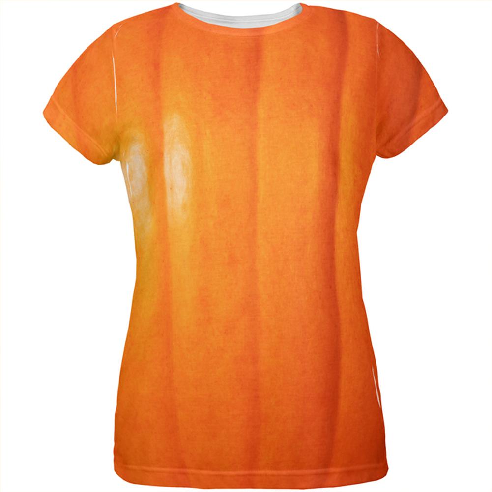Halloween Costume All Over Pumpkin Womens Costume T Shirt Women's T-Shirts Old Glory SM