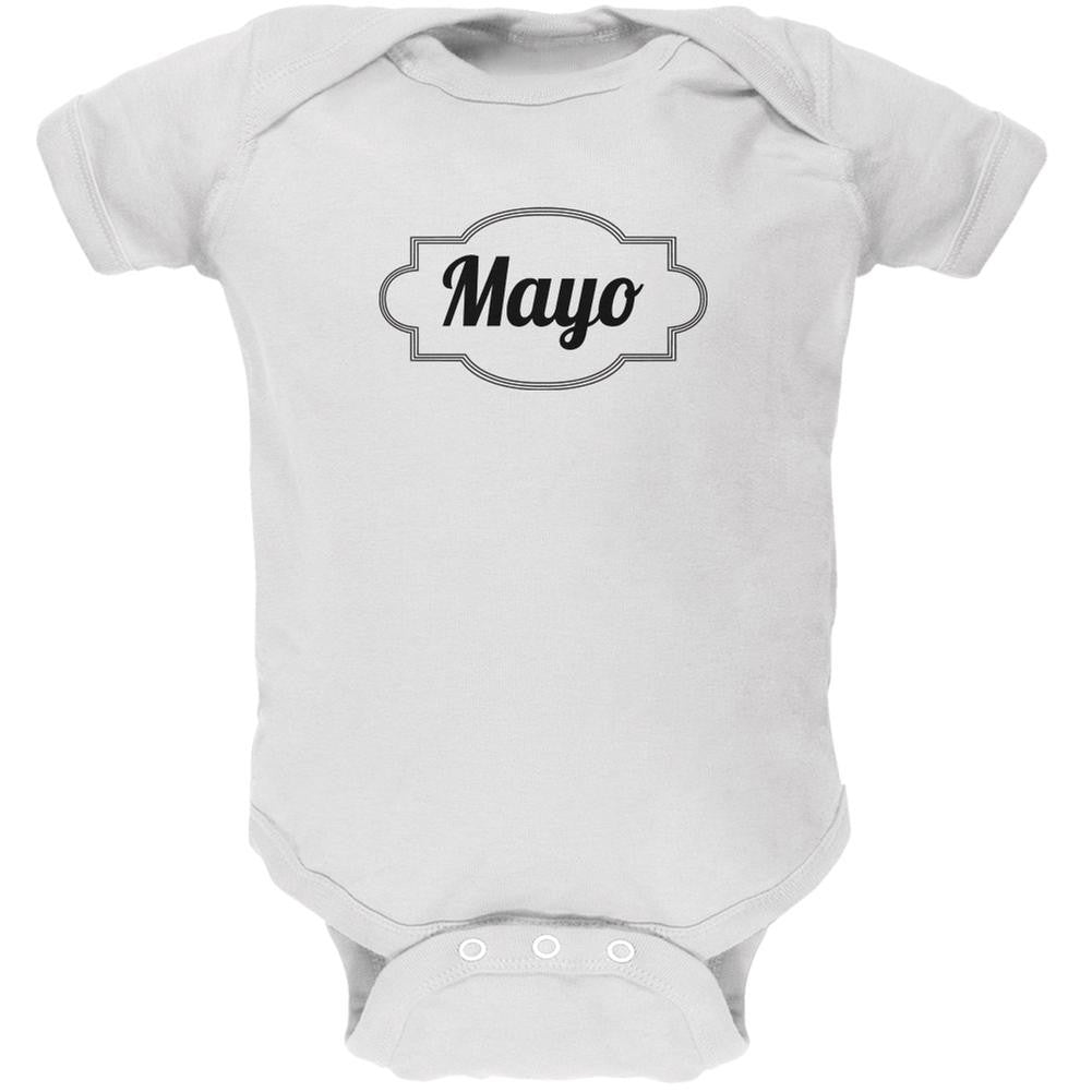 Halloween Mayonnaise Costume White Soft Baby One Piece Baby One Piece Old Glory 0-3M White