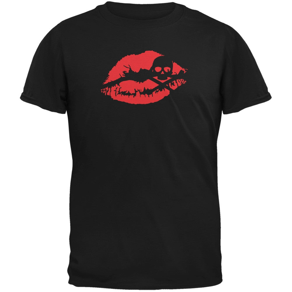 Halloween Kiss of Death Black Youth T-Shirt Youth T-Shirts Old Glory SM Black