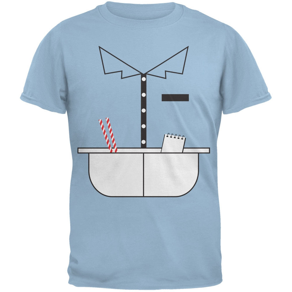 Halloween 50's Diner Waitress Light Blue Youth T-Shirt Youth T-Shirts Old Glory LG Blue