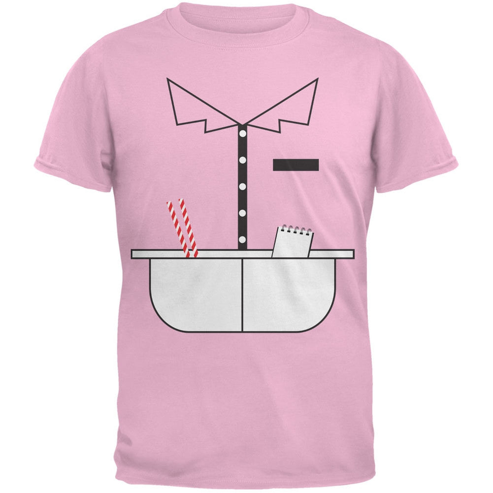 Halloween 50's Diner Waitress Light Pink Youth T-Shirt Youth T-Shirts Old Glory LG Pink