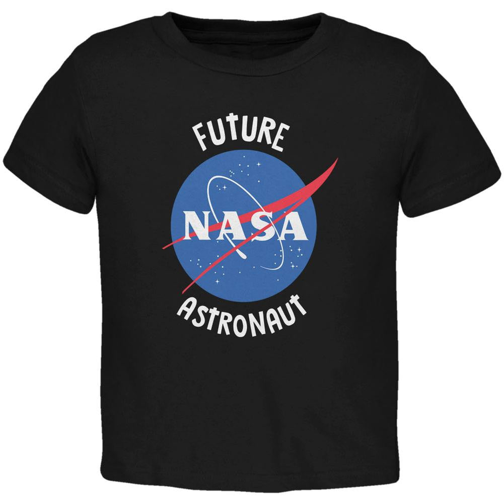 Future NASA Space Astronaut Black Toddler T-Shirt Toddler T-Shirts NASA 2T Black