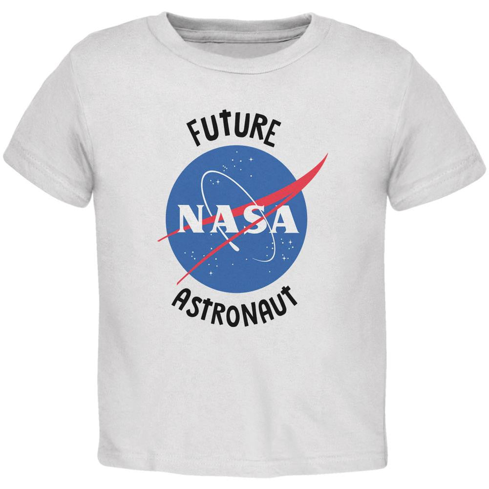 Future NASA Space Astronaut White Toddler T-Shirt Toddler T-Shirts NASA 2T White
