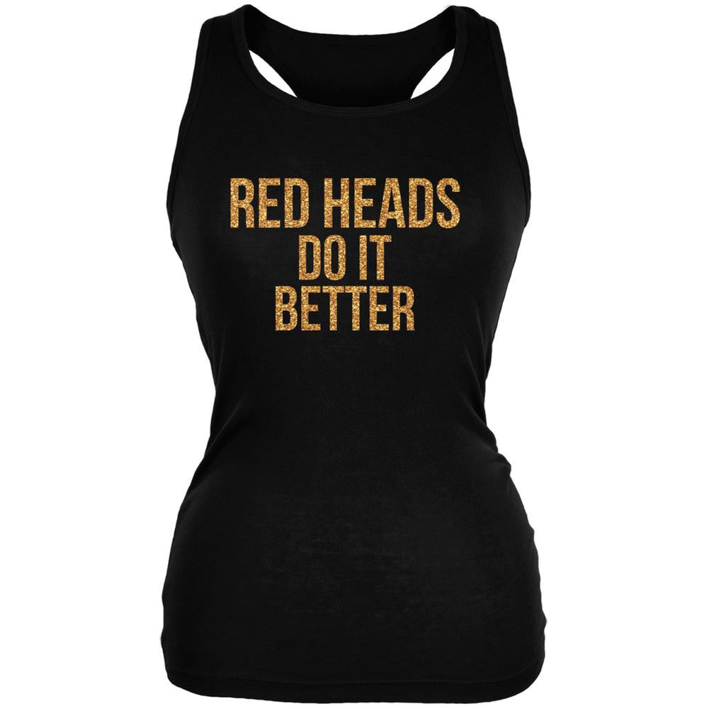 Red Heads Do It Better Black Juniors Soft Tank Top Juniors Tank Tops Old Glory 2XL Black