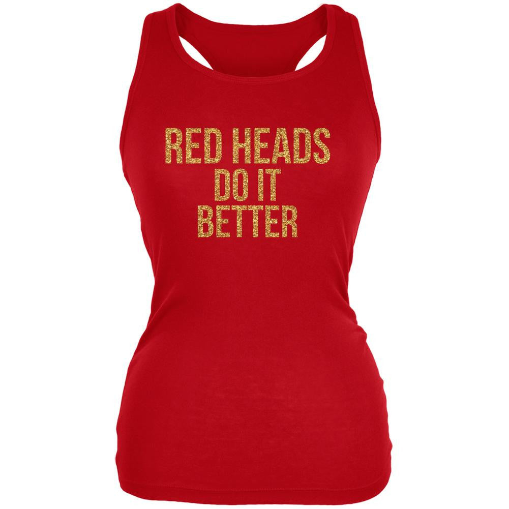 Red Heads Do It Better Red Juniors Soft Tank Top Juniors Tank Tops Old Glory 2XL Red