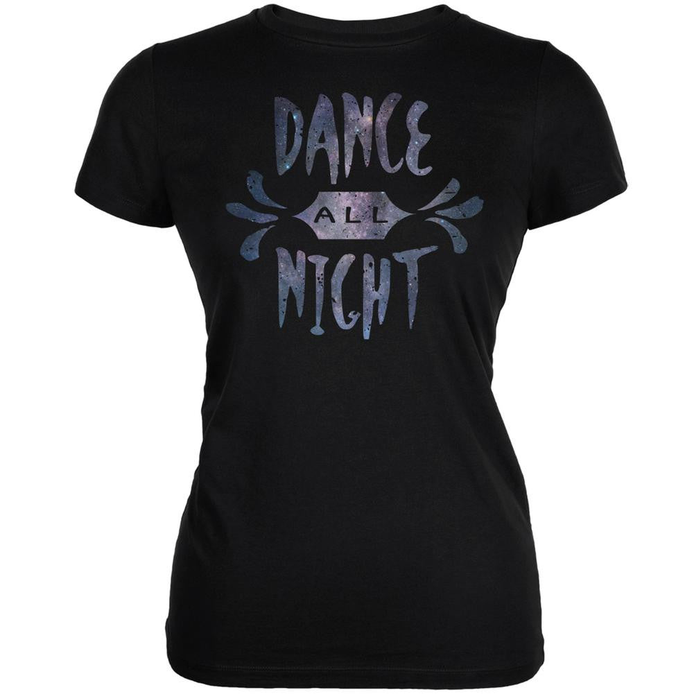 Dance All Night Black Juniors Soft T-Shirt Juniors T-Shirts Old Glory 2XL Black