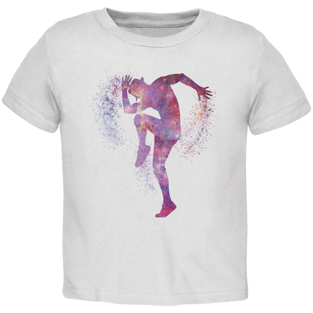 Galaxy Jazz Dancer White Toddler T-Shirt Toddler T-Shirts Old Glory 2T White