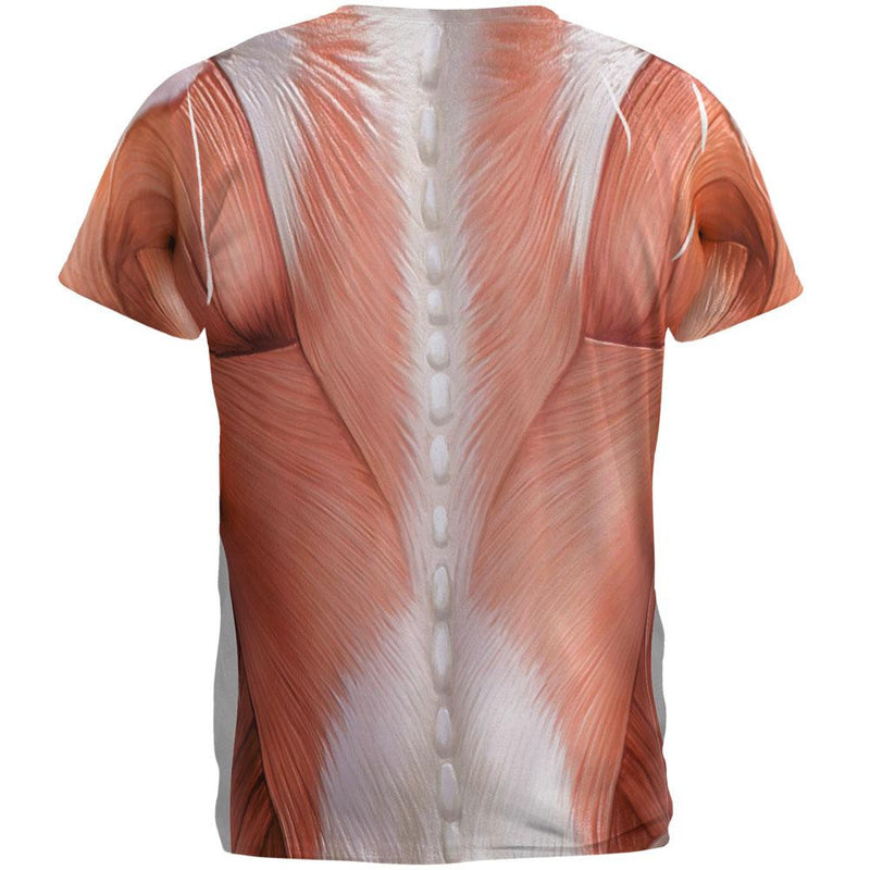 Halloween Muscle Anatomy Costume All Over Adult T-Shirt Men's T-Shirts Old Glory