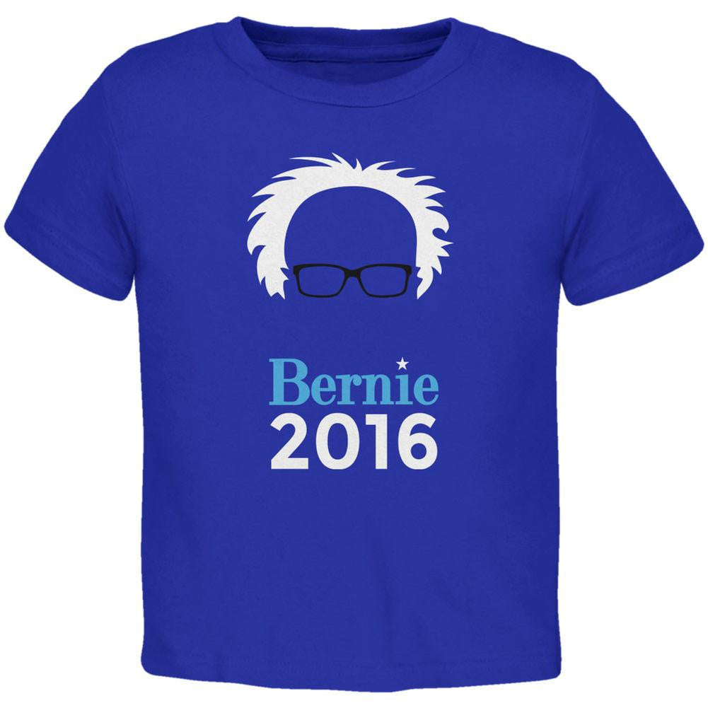 Election 2016 Bernie Sanders Hair Minimalist Royal Toddler T-Shirt Toddler T-Shirts Old Glory 2T Blue
