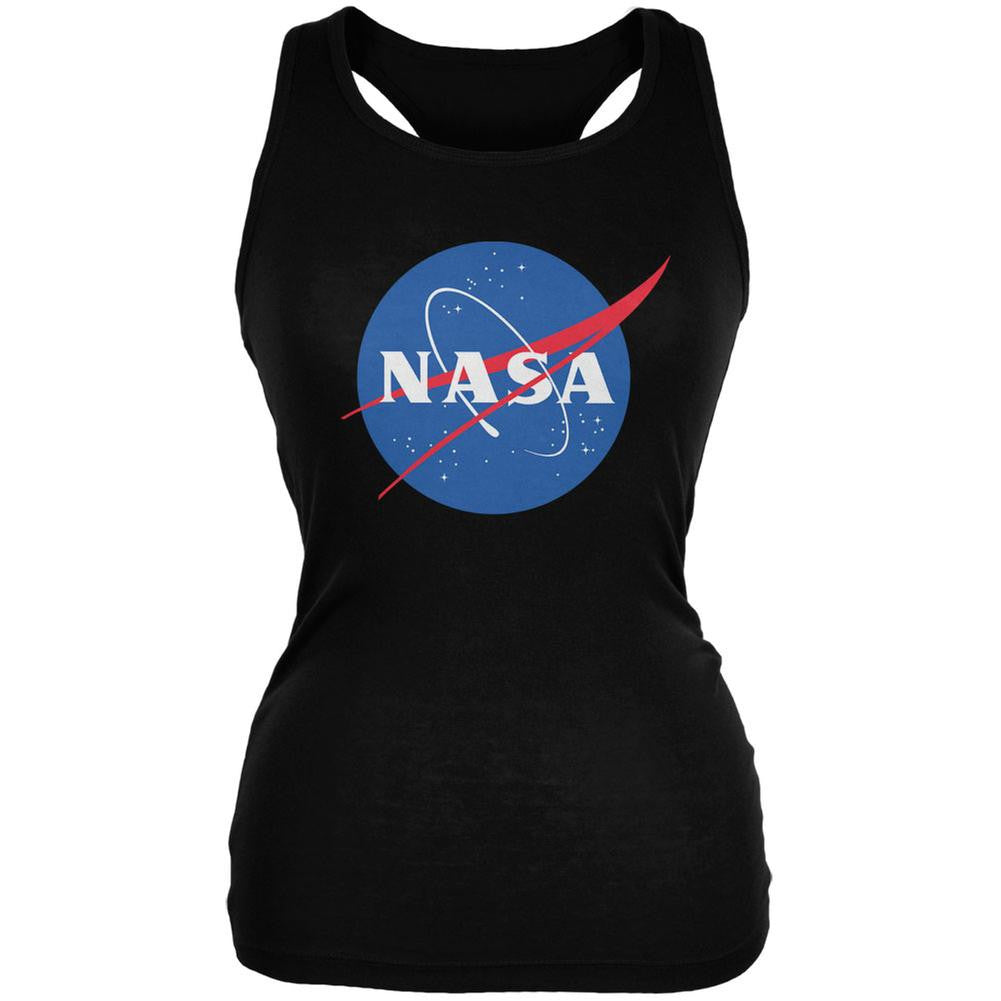 NASA Logo Black Juniors Soft Tank Top Juniors Tank Tops NASA 2XL Black