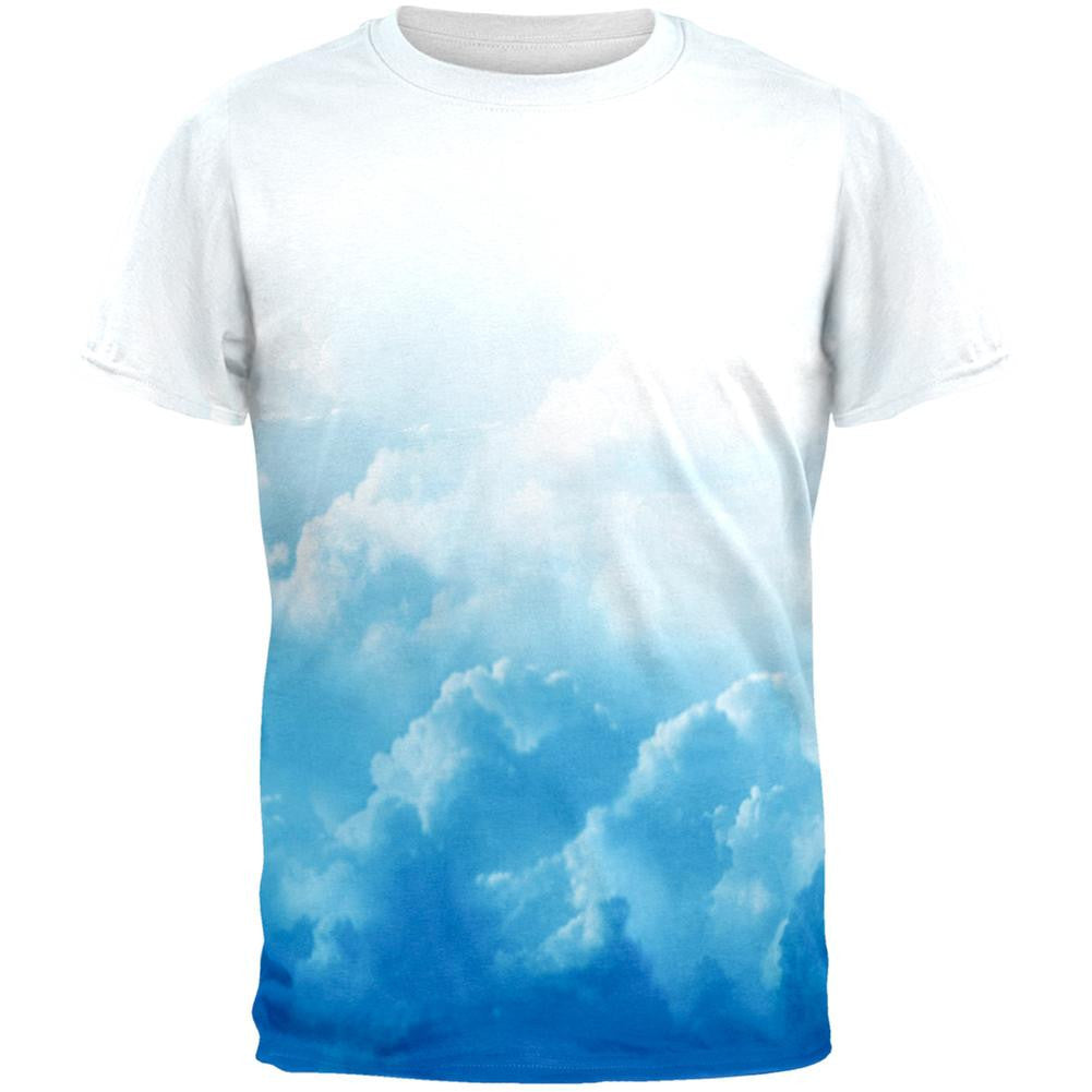Clouds All Over Adult T-Shirt Men's T-Shirts Old Glory 2XL Multi