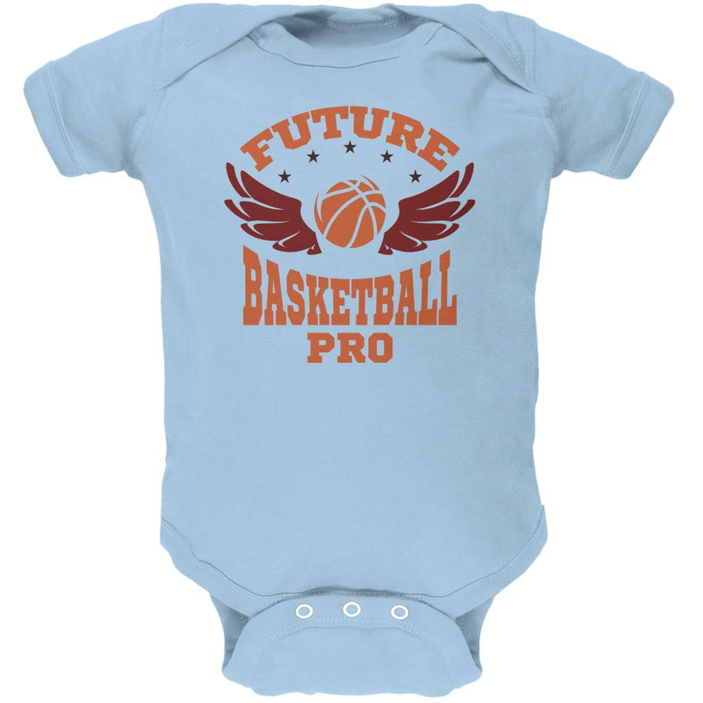Future Basketball Pro Light Blue Soft Baby One Piece Baby One Piece Old Glory 0-3M Blue