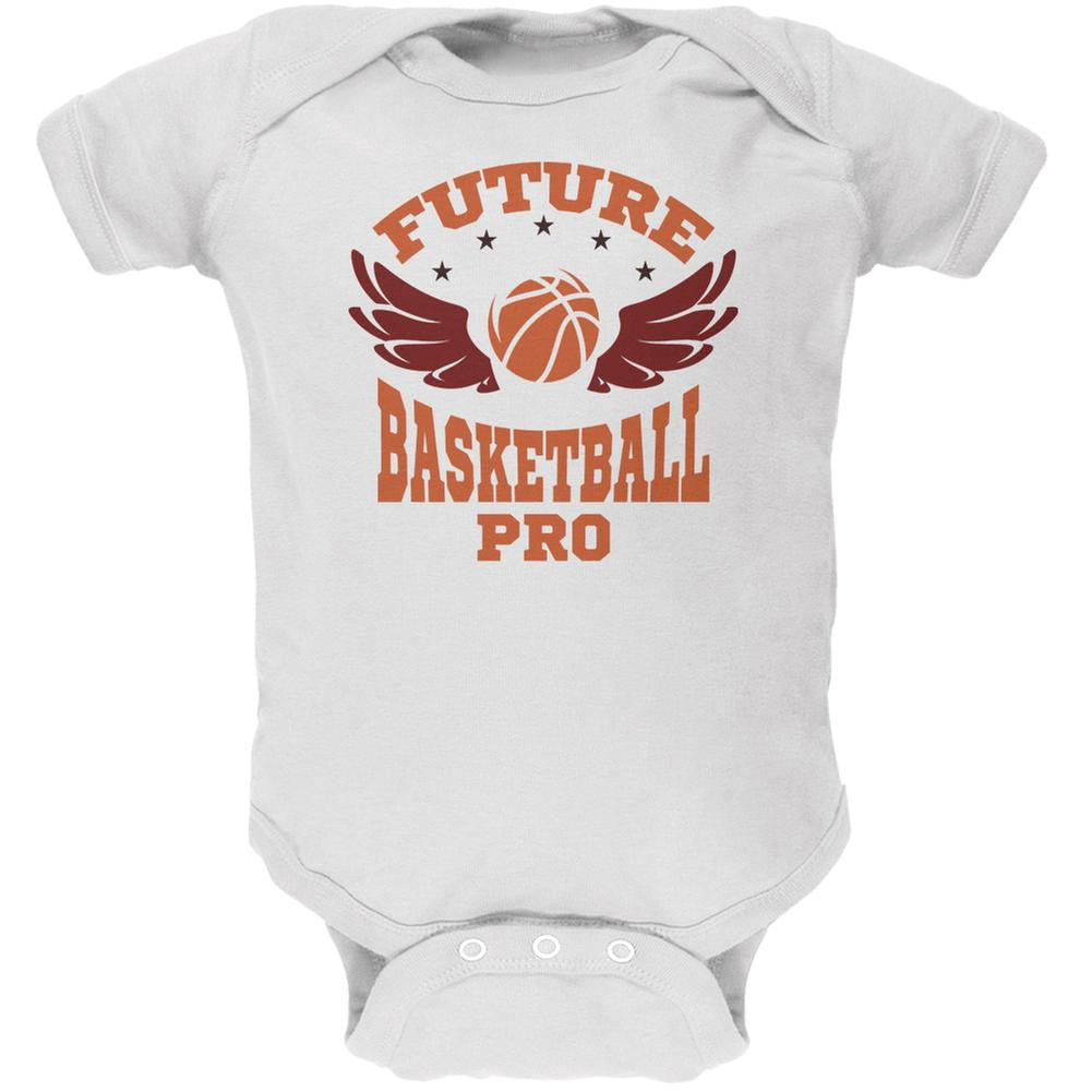 Future Basketball Pro White Soft Baby One Piece Baby One Piece Old Glory 0-3M White