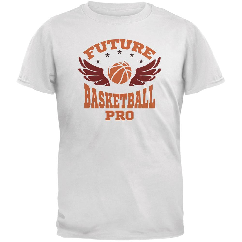 Future Basketball Pro White Youth T-Shirt Youth T-Shirts Old Glory LG White